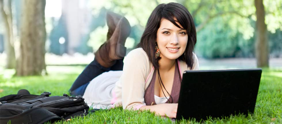 A Student Studying